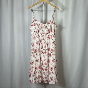 NEW Grace Karin Cottagecore Ruched Ruffle Floral V Neck Dress Y2K Smocked Flowy